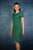 ...класически вариант на наситен зелен цвят рокля...в размери  50, 52