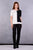 ...бяло/черен вариант на трикотажна блуза предложена в размери  L, XL
